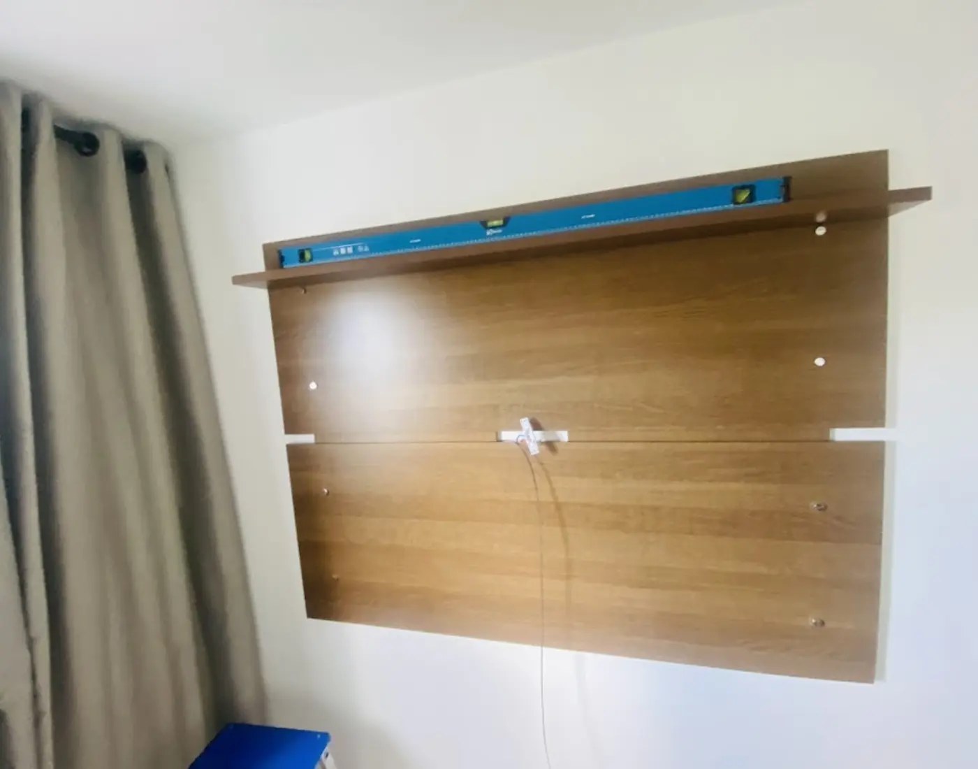 Painel de TV alinhado para instalação